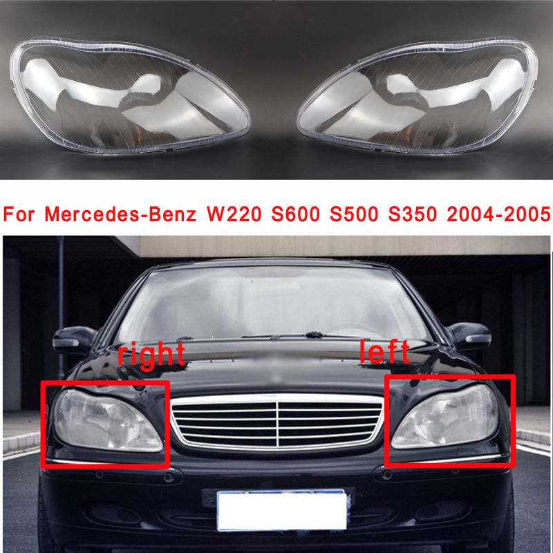 メルセデスベンツ W220 Sクラス用 ヘッドライトクリアレンズ 1998-2005