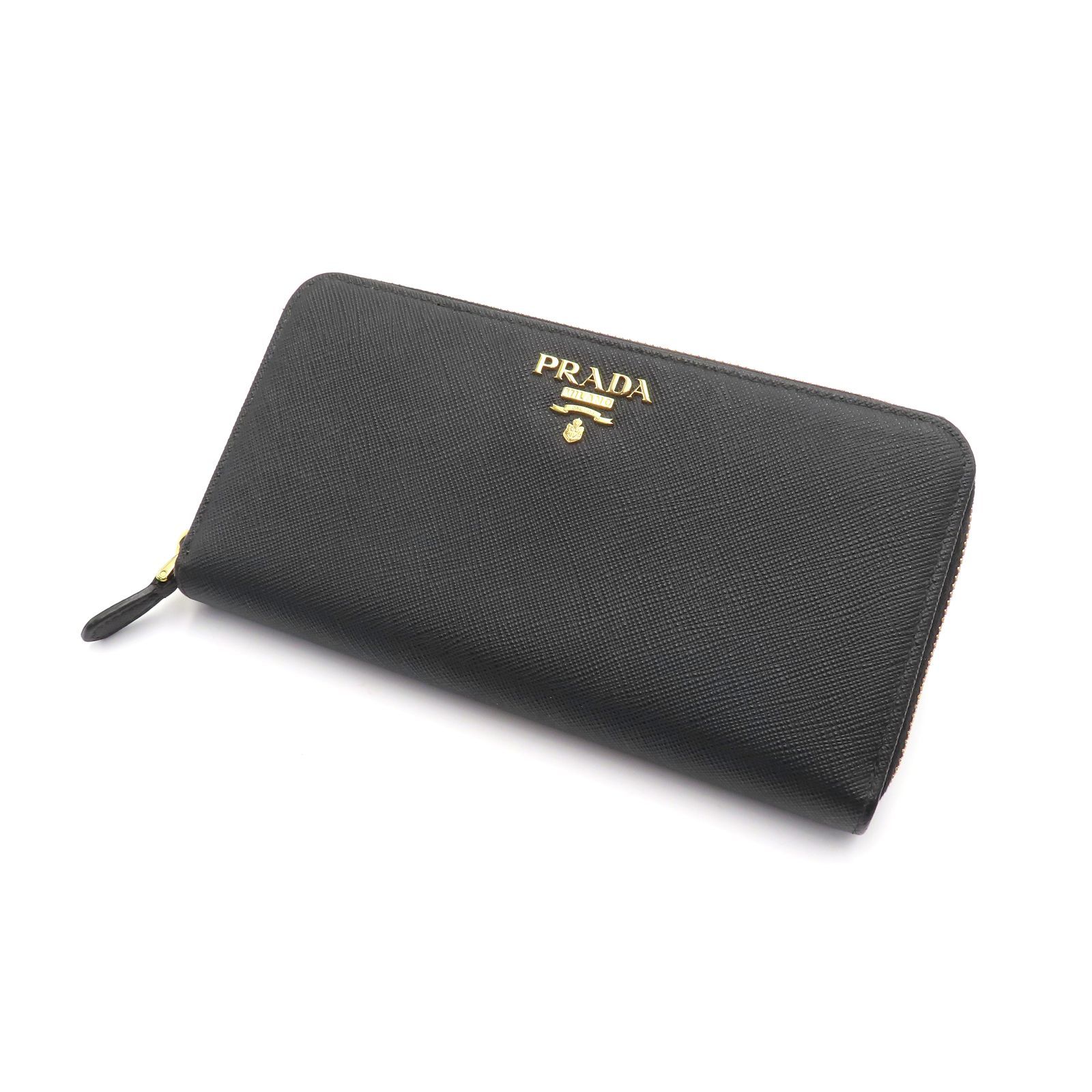 PRADA　プラダ　サフィアーノレザー　長財布　ブラック　黒　長財布　1ML506　NERO　ラウンドファスナー　【中古】