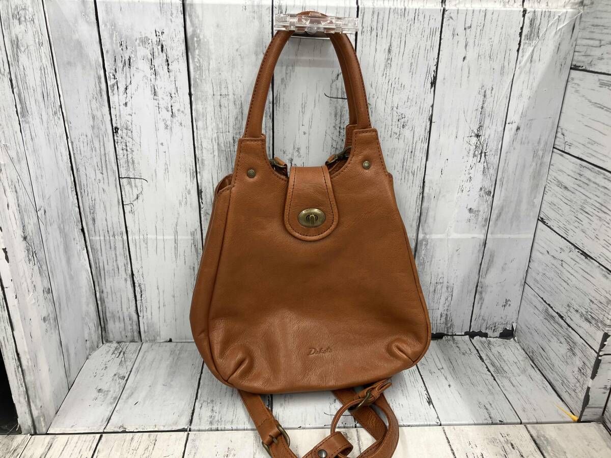 Dakota ダコタ ラッセルシリーズ 2way ハンドバッグ リュック ショルダーバッグ レザー ブラウン