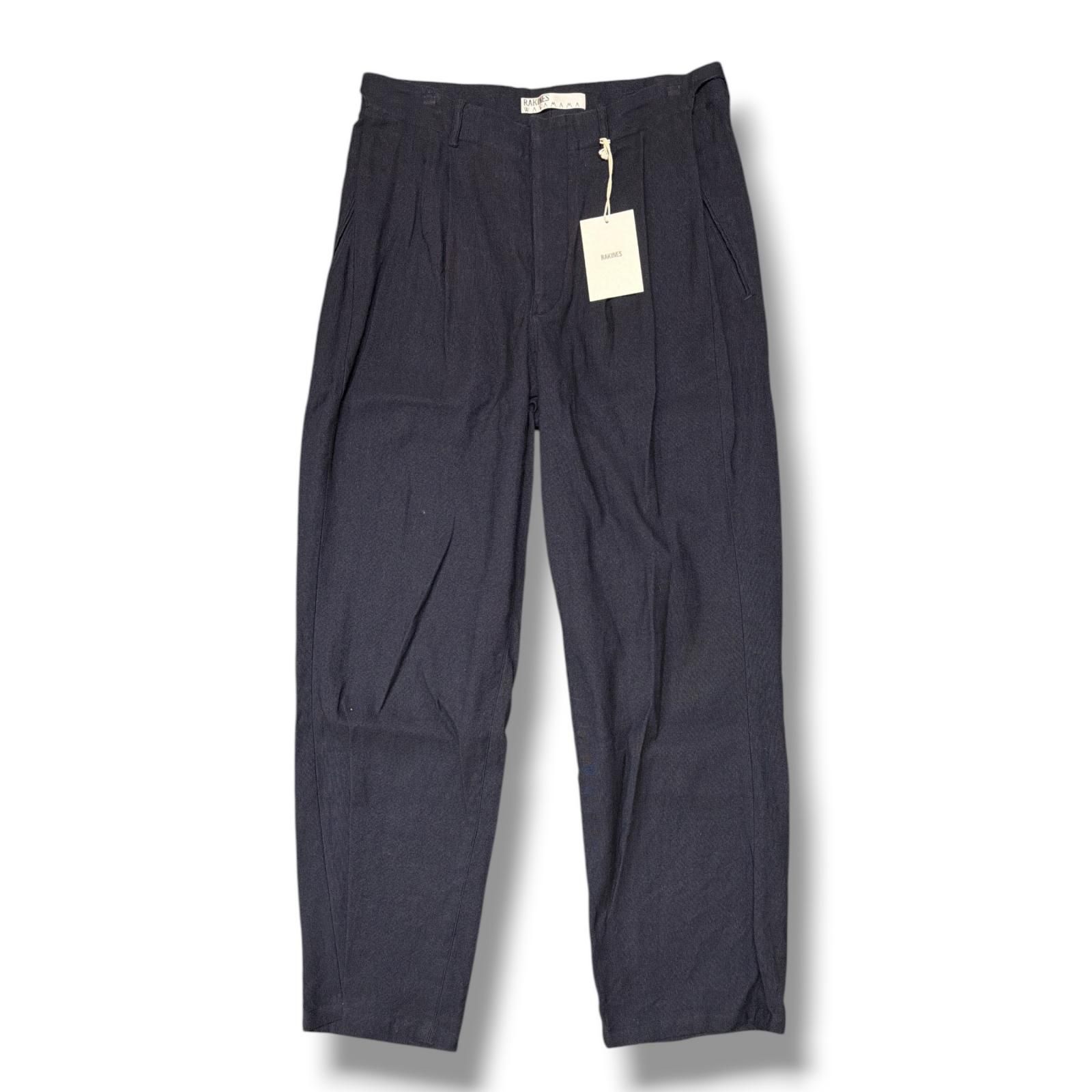 参考上代79200円 未使用 RAKINES 21SS C/Hemp Colonial Canvas Over pants コットンヘンプオーバーパンツ ラキネス 05S21HN048P INK BLUE 2 （21065M） 13,860円