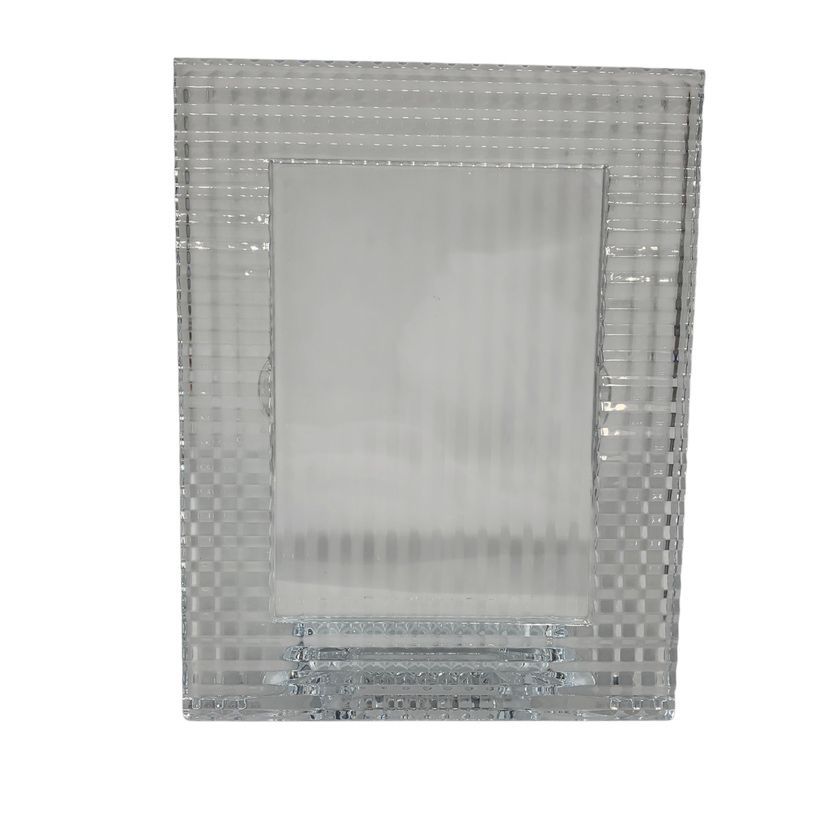 ♪4639 Baccarat クリスタル アイ フォトフレーム バカラ 2814855 中古 EYE フォットフレーム 格子模様のデザイン 20,440円