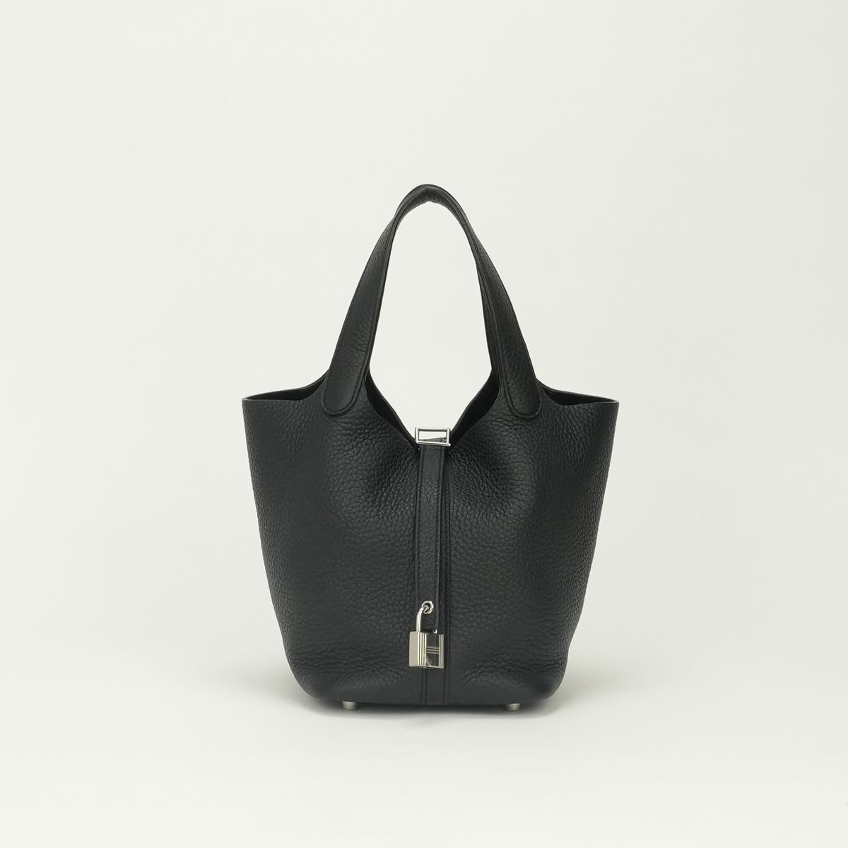 エルメス HERMES ピコタンロックPM PM ピコタンPM ピコタンロック18 バッグ トートバッグ トリヨンクレマンス ノワール Noir ブラック Black 黒 シルバー金具 ハンドバッグ