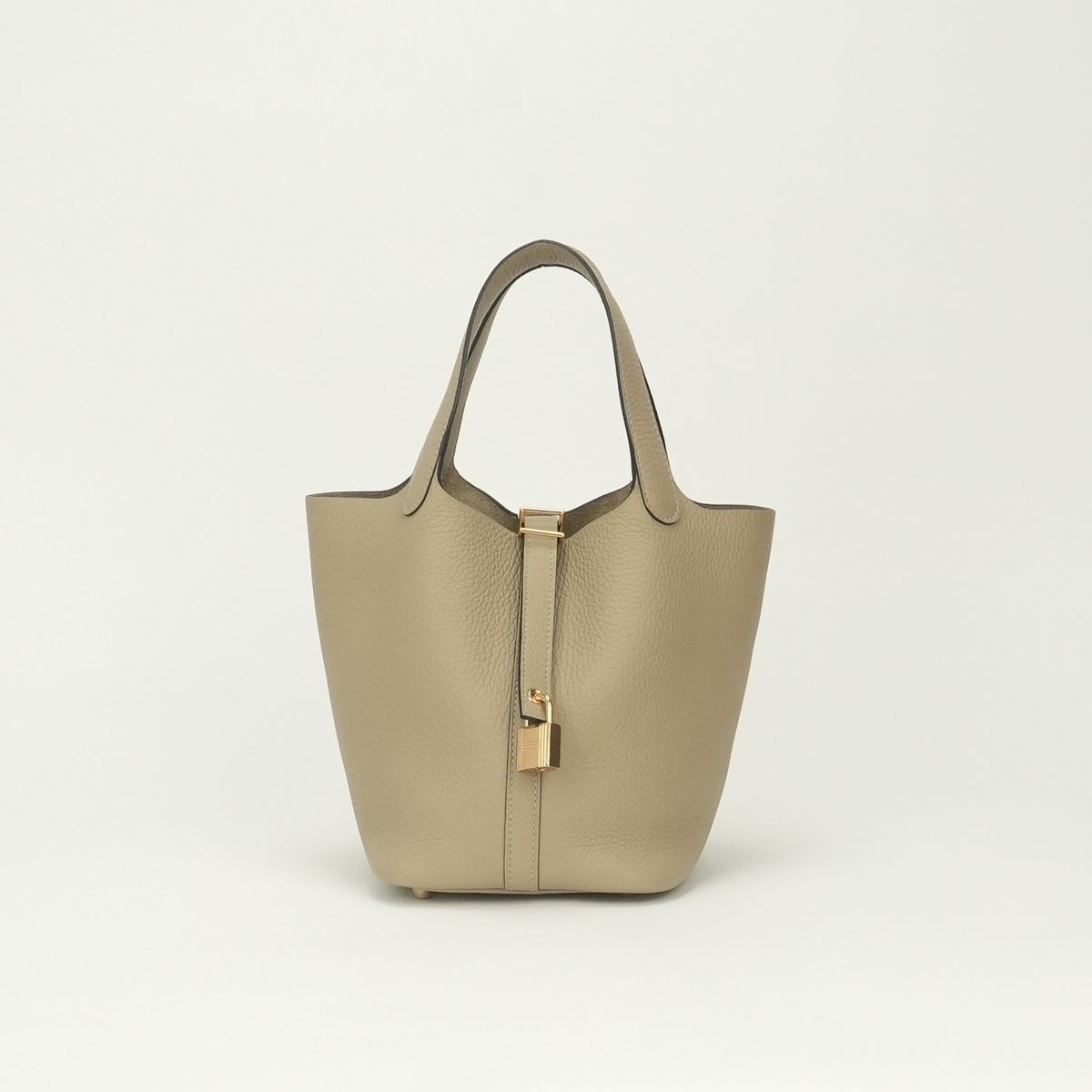 エルメス HERMES ピコタンロックMM ピコタンMM ピコタンロック22 バッグ トートバッグ トリヨンクレマンス トレンチ Trench ベージュ Beige ゴールド金具 ハンドバッグ