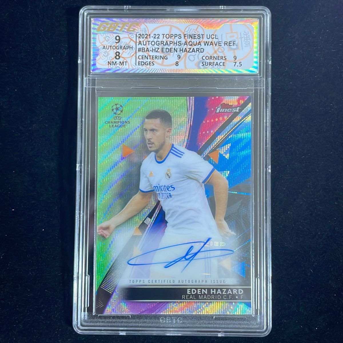 Eden Hazard エデン・アザール Topps Finest UCL 2022-23 /99 Green Wave Refractor Auto 直筆 サイン Real Madrid 6,935円