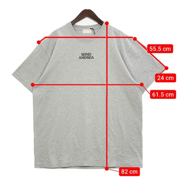 ウィンダンシー 半袖Tシャツ　グレー ウィンダンシー 半袖Tシャツ グレー WIND AND SEA / ウィンダンシー