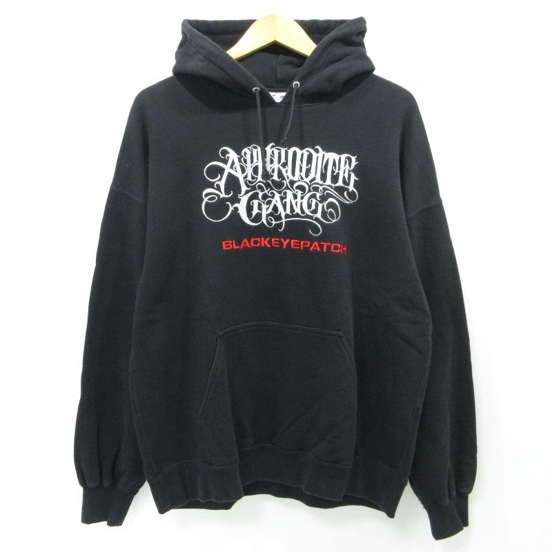 【三重本店】 中古 BlackEyePatch | ブラックアイパッチ パーカー ブラック サイズ：XL 【103】