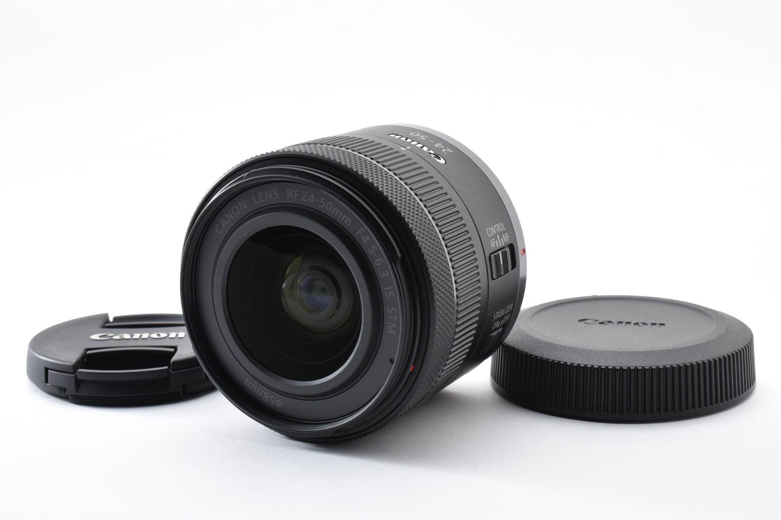 ★極上品★ キヤノン Canon RF 24-50mm F4.5-6.3 IS STM 《前後キャップ付！》★完動品★ #A606235