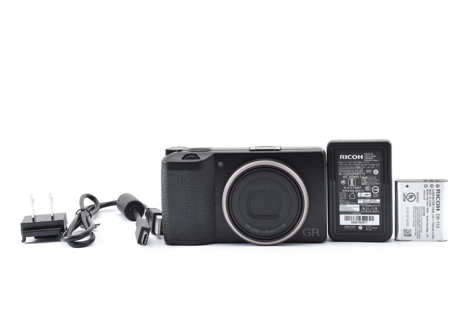★レンズ光学極上★ リコー RICOH GR III 《ショット数8866回・バッテリー・充電器付！》★完動品★ #A606226