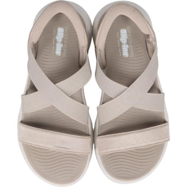 スケッチャーズ SKECHERS レディース サンダル スリップインズ ゴーウォーク フレックス サンダル - グリマー GO WALK FLEX SANDAL-GLIMMER トープ TPE 141489 スケッチャーズ SKECHERS レディース サンダル スリップインズ ゴーウォーク フレックス サンダル - グリマー GO WALK FLEX SANDAL-GLIMMER トープ TPE 141489