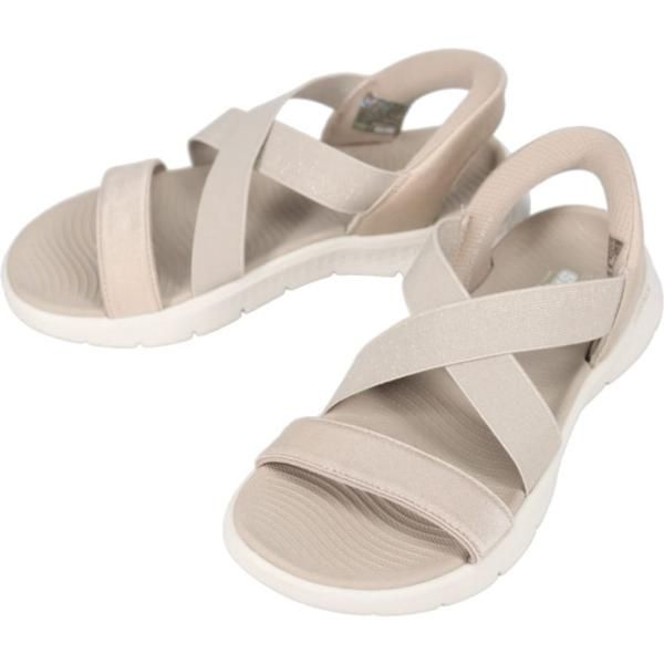 スケッチャーズ SKECHERS レディース サンダル スリップインズ ゴーウォーク フレックス サンダル - グリマー GO WALK FLEX SANDAL-GLIMMER トープ TPE 141489