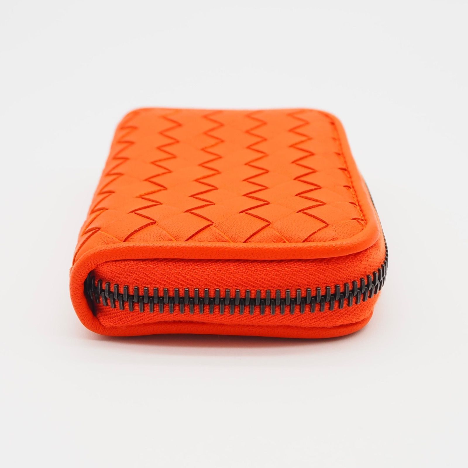 BOTTEGA VENETA イントレチャートコインケース オレンジ レザー