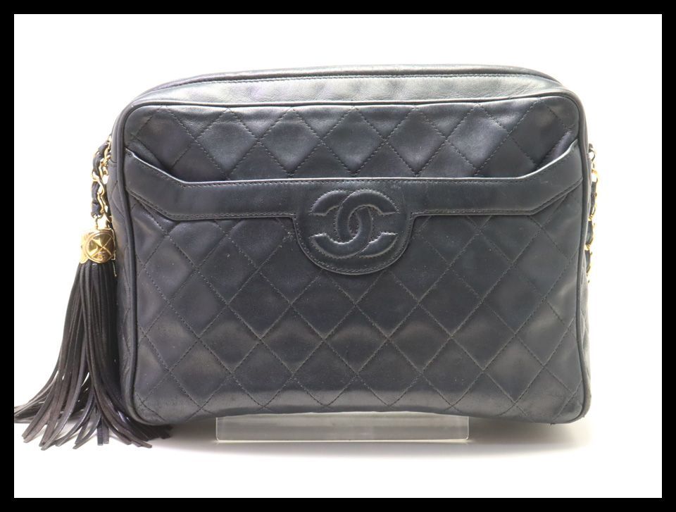 ■シャネル　2番台　マトラッセ　ラムスキン　ショルダーバッグ　CHANEL■0730olo37-9D