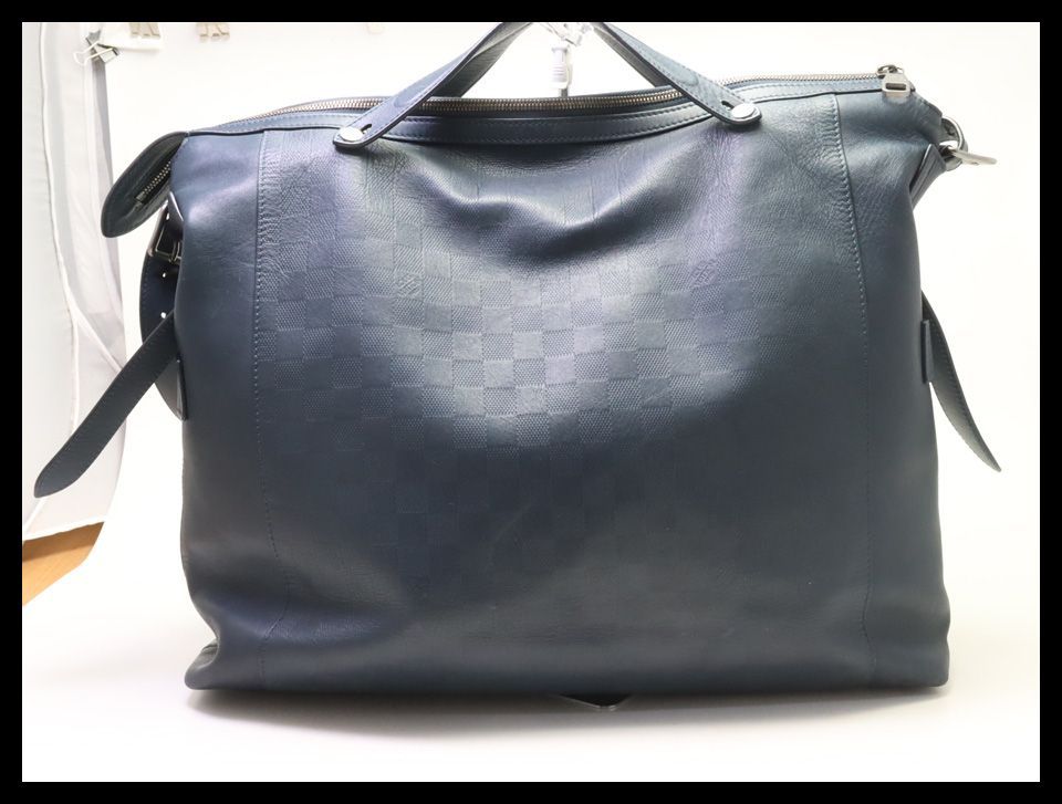 ■ルイヴィトン　ダミエアンフィニ　レザー　ネイビー　2WAY　ハンドトートバッグ　LOUIS VUITTON■0730olo17765 44,720円