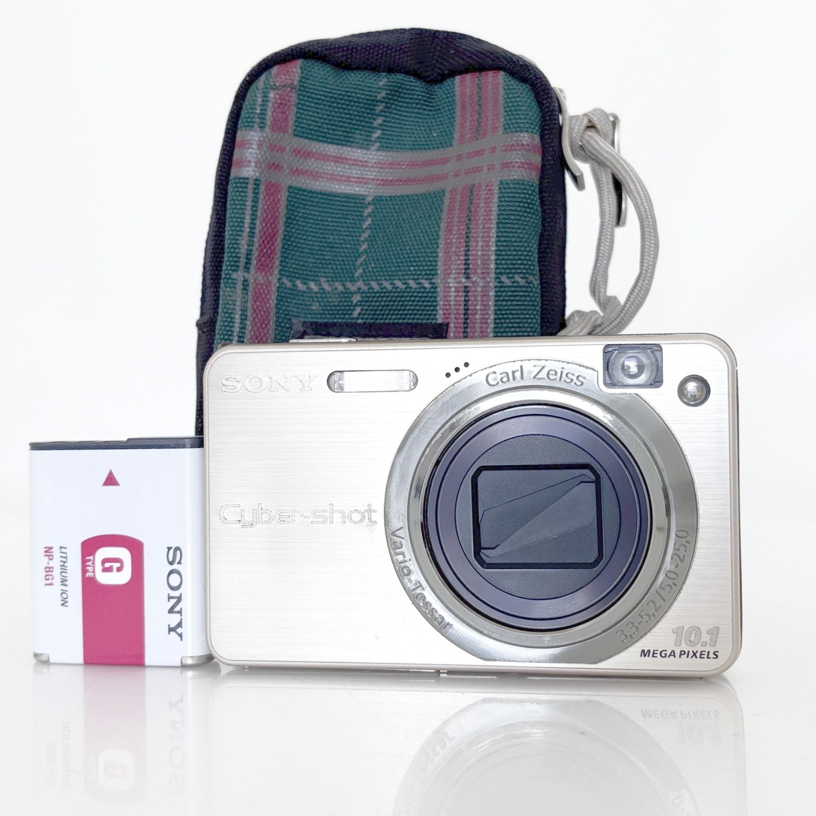 [Sony] SONY Cyber-shot DSC-W170 Gold+Strap+Battery+Camera Case #U867