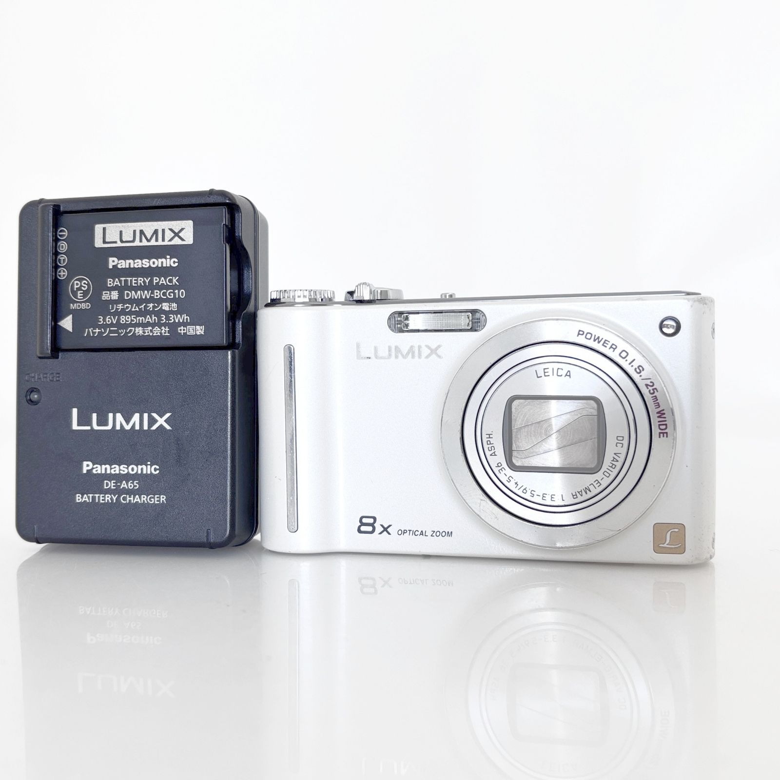 [Panasonic] Panasonic LUMIX DMC-ZX1 White+Battery+Charger #U868