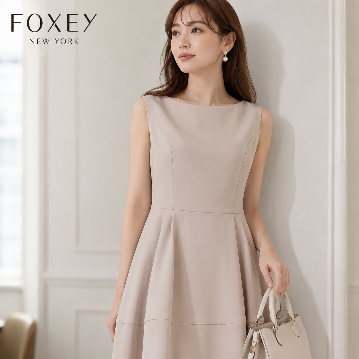 FOXEY NEWYORK 希少 サイズ 42 未使用級 ワンピース ドレス バロン 