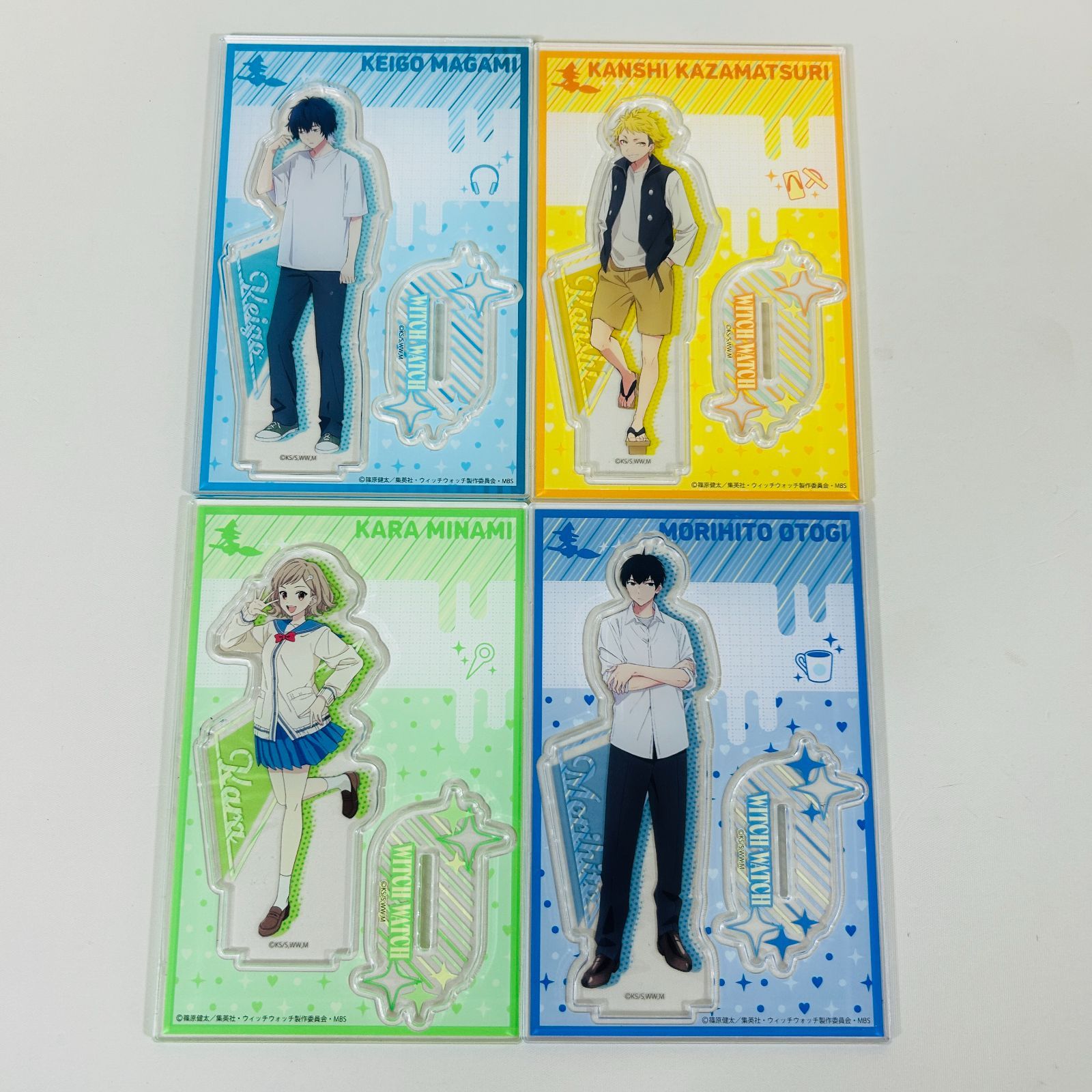 [Unused Item] “Witch Watch” Acrylic Stand (Official Illustration) Set of 4