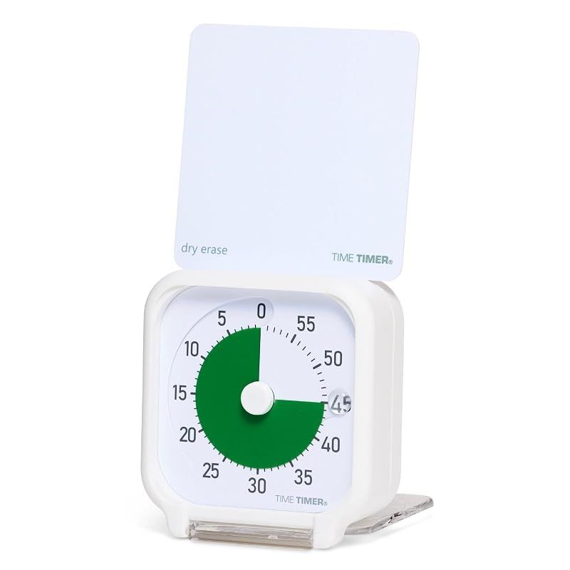 【新品】 TIME TIMER 8cm 60分 タイムタイマー ホワイト/グリーン 時間管理 学習タイマー TT03C-WHT-GR-W 正規品