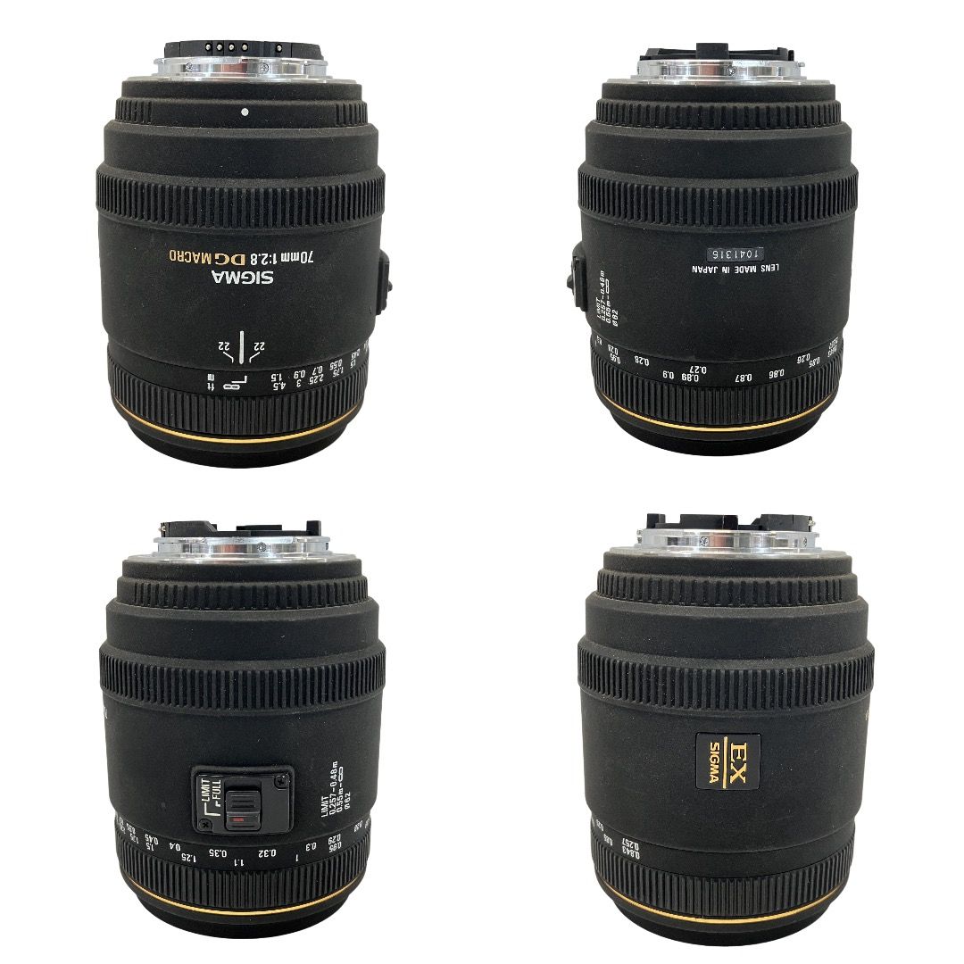 SIGMA 70mm F2.8 EX DG MACRO Nikon用 単焦点 レンズ シグマ 中古