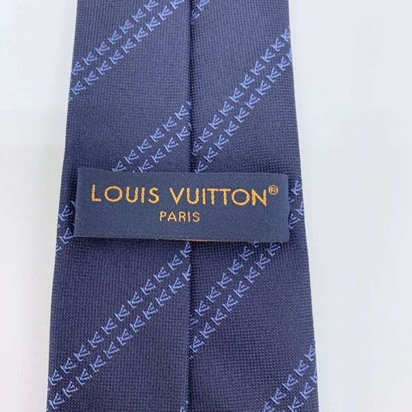 LOUIS VUITTON ルイヴィトン ネクタイ LV ミニマル バンド 7CM シルク