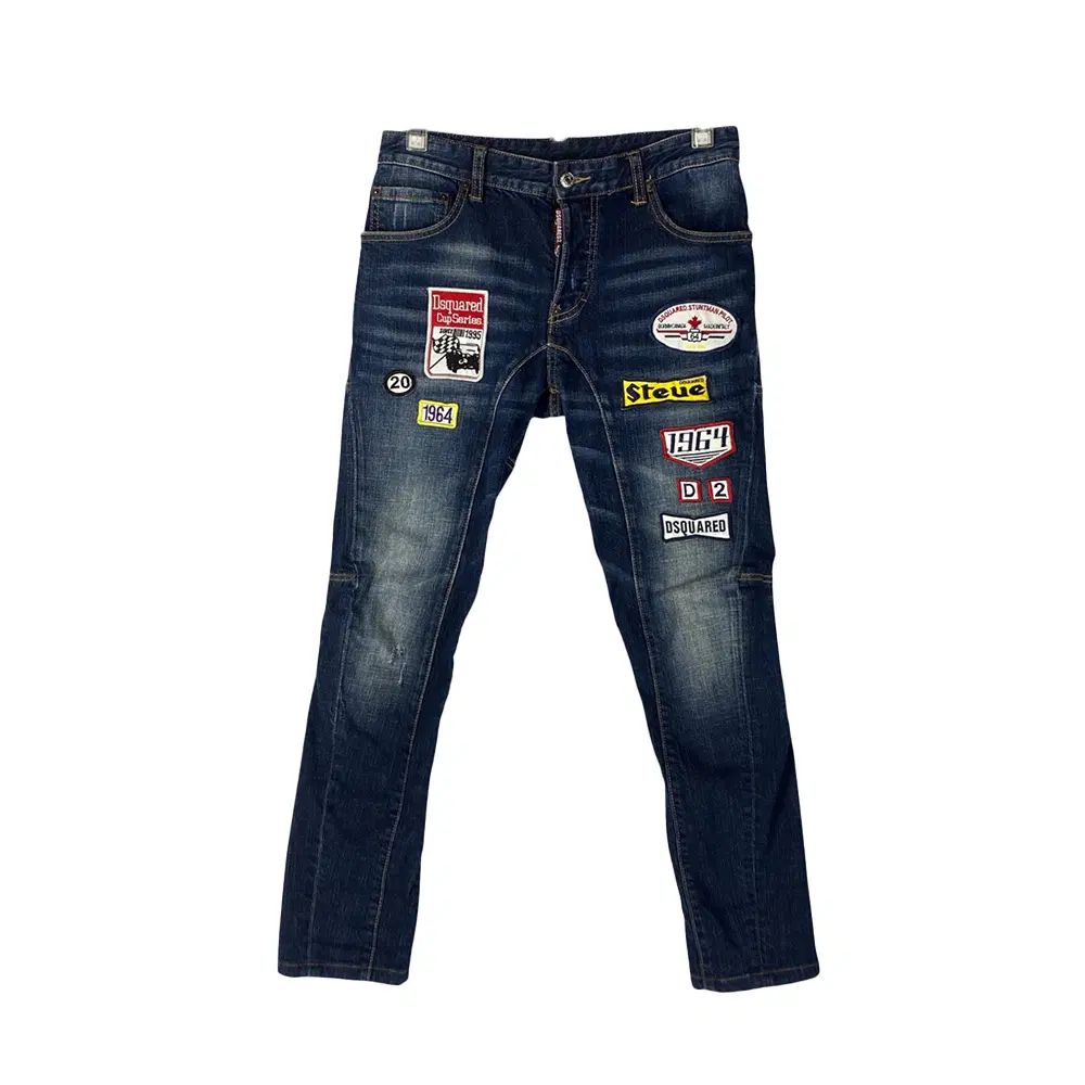 961 DSQUARED2 ワッペン パッチ スリムジーンズ (46)