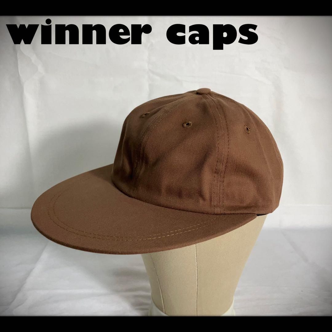 【新品 USA製】Winner Caps キャップ ロングビル コットン 茶 6,106円