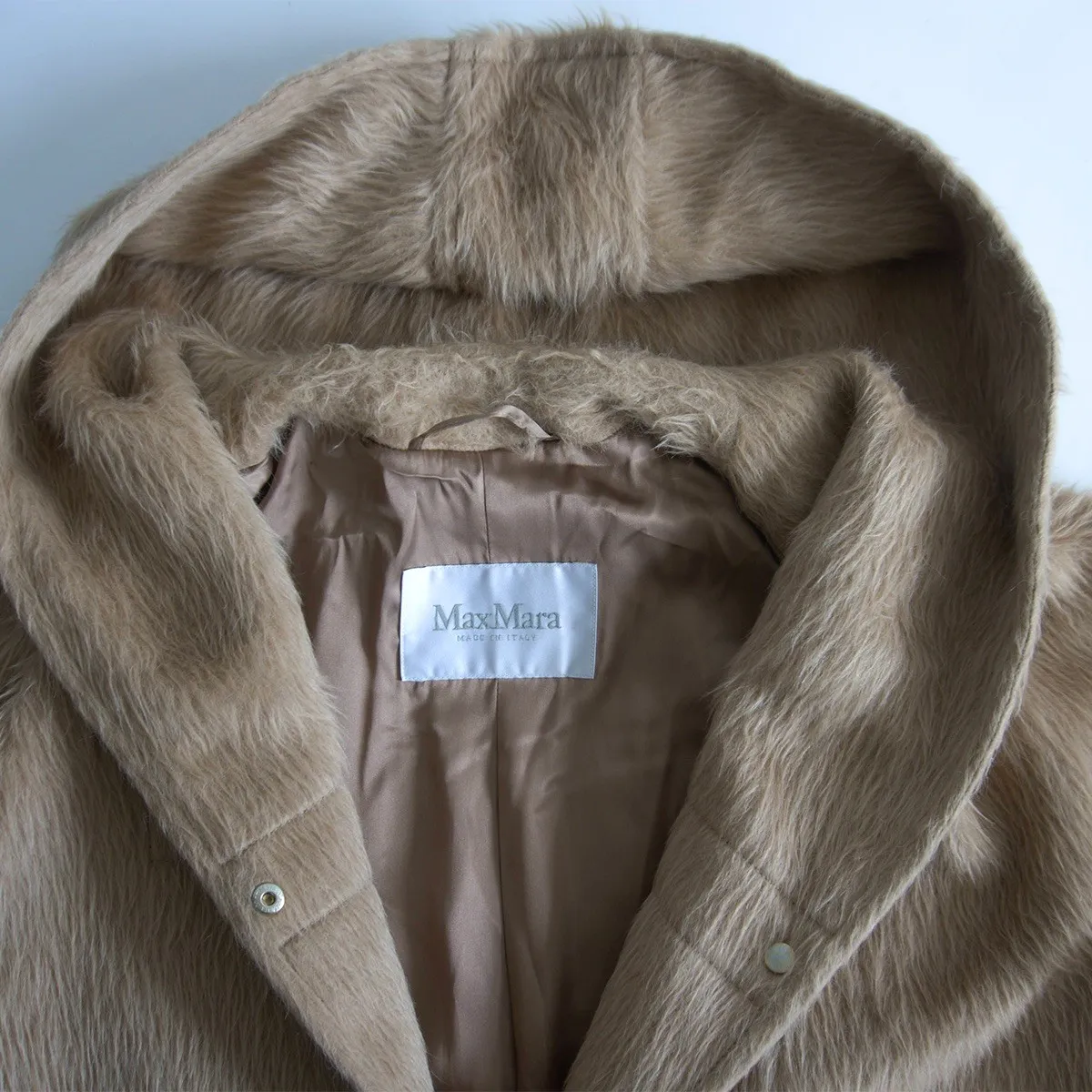 最高級】 MAX MARA 【白タグ/アルパカ シャギー コート】36 マックス