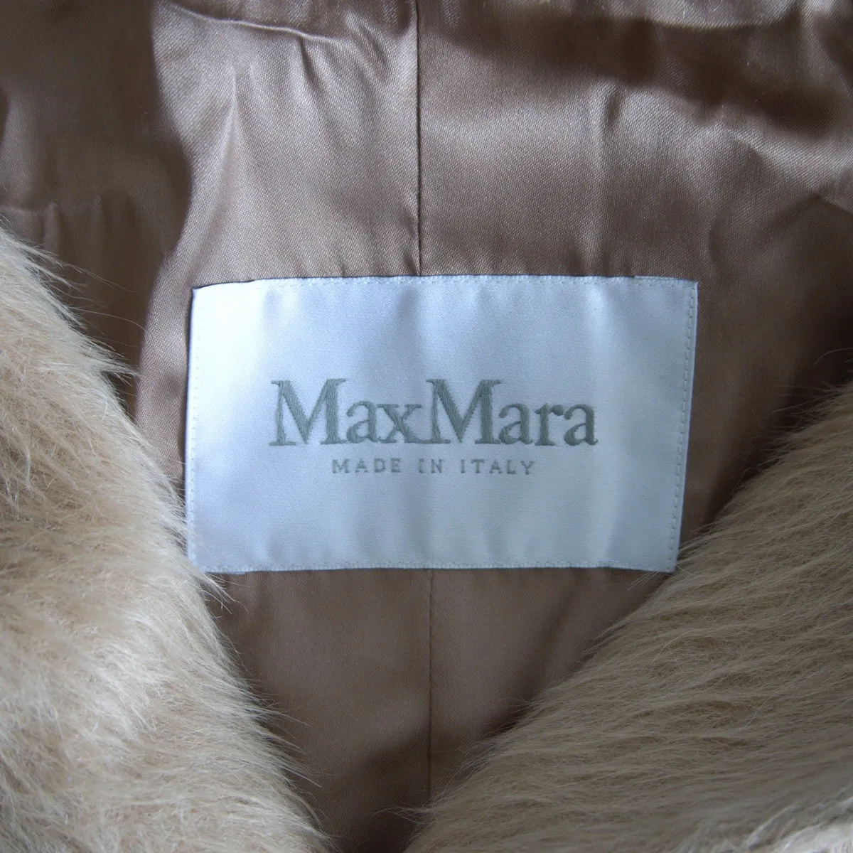 最高級】 MAX MARA 【白タグ/アルパカ シャギー コート】36 マックス