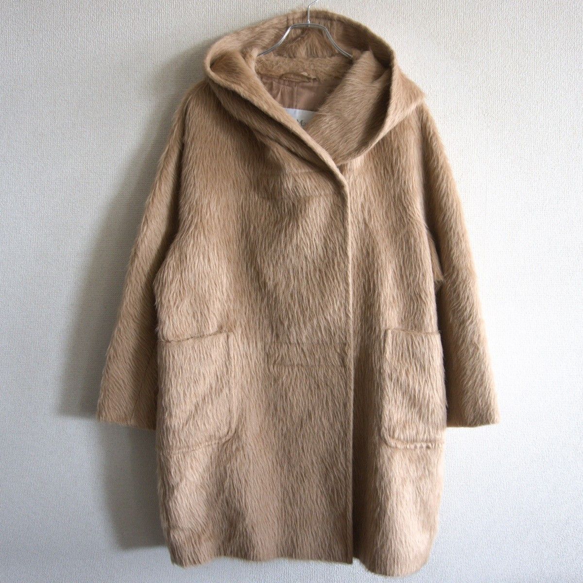 最高級】 MAX MARA 【白タグ/アルパカ シャギー コート】36 マックス