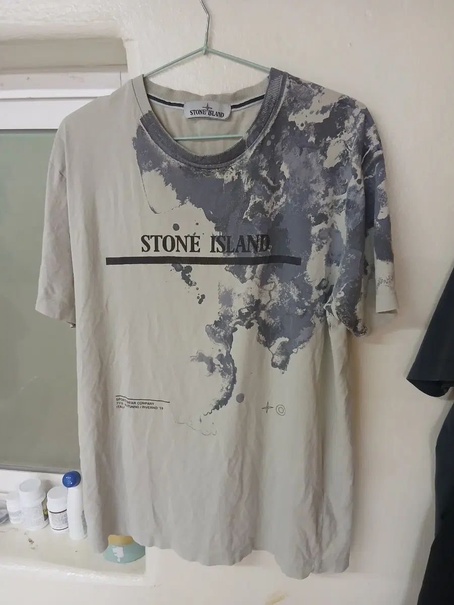STONE ISLAND ストーンアイランド 半袖Tシャツ 百貨店購入 ハングルタグ 正規品 A級 L グレーカーキ