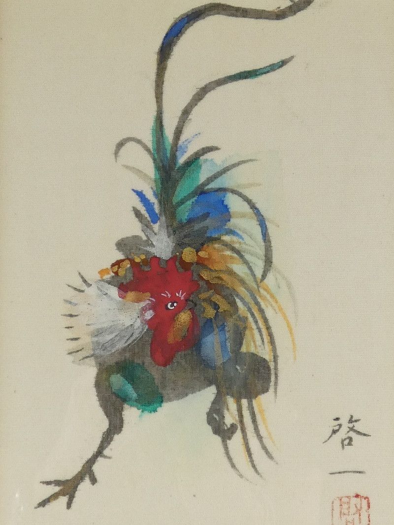 益子焼 村田浩造 灰釉鉄絵 臬蓮文板皿 陶芸品 飾り皿