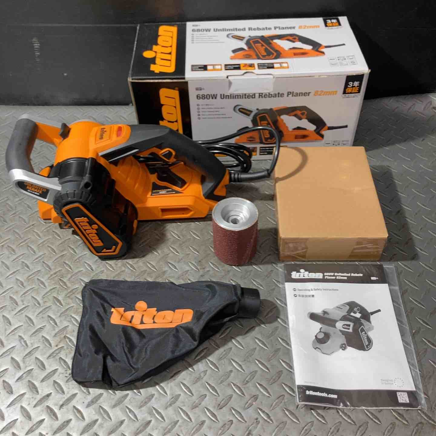 Triton トライトン 2in1 電気 カンナ TRPUL HSS製カンナ刃3枚付【草加店】