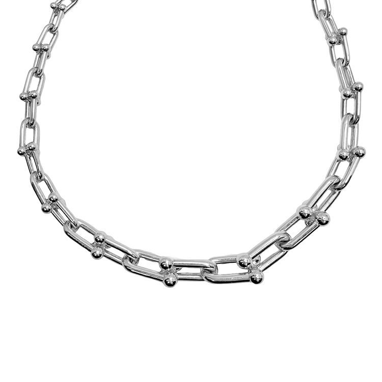 Tiffany&Co. ティファニー ハードウェア グラジュエイテッド リンク ネックレス 60153092 18inch スターリングシルバー Ag925 SV925 メンズ レディース ユニセックス