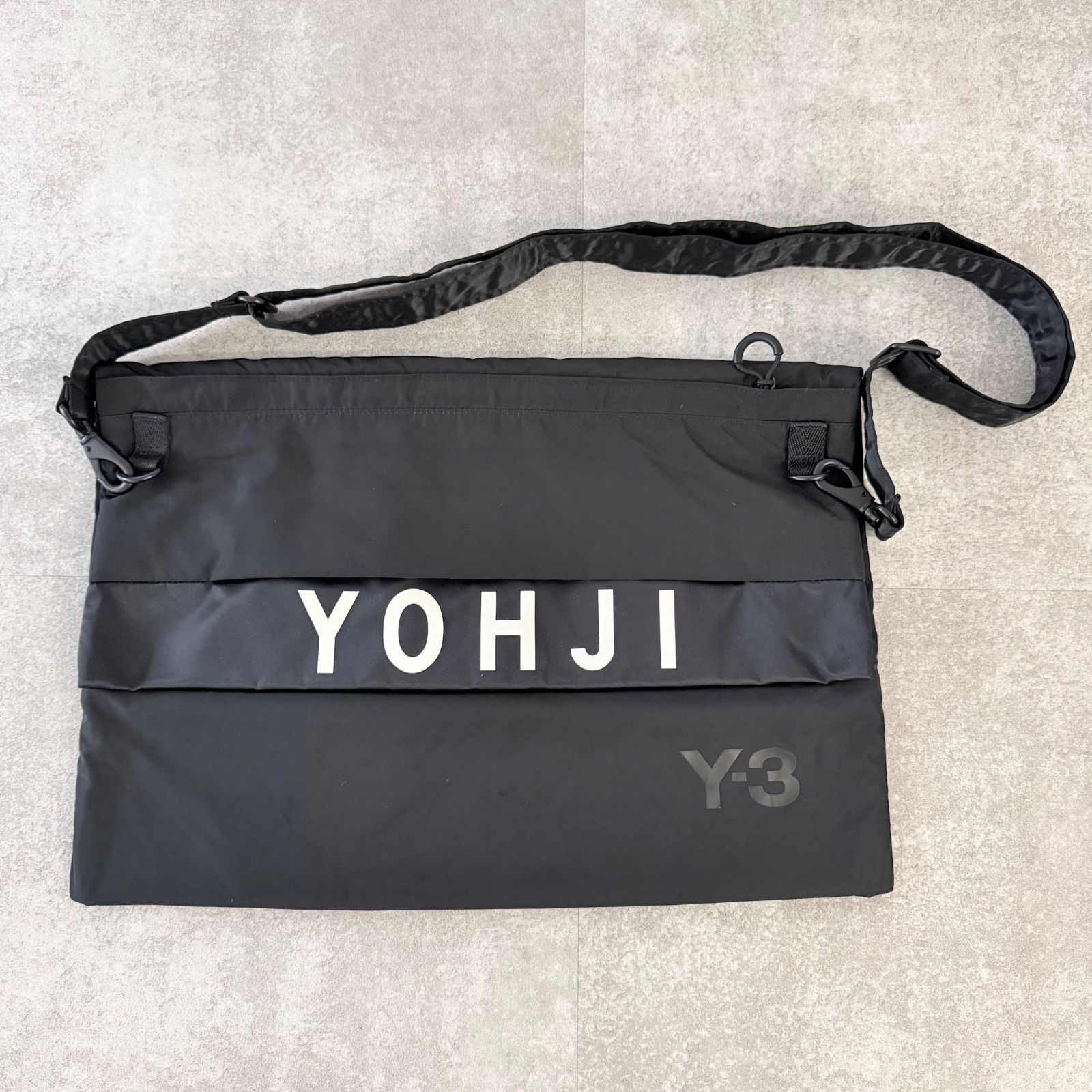 Y-3 パッカブル ショルダーバッグ 2WAY トート ロゴ プリント YOHJI