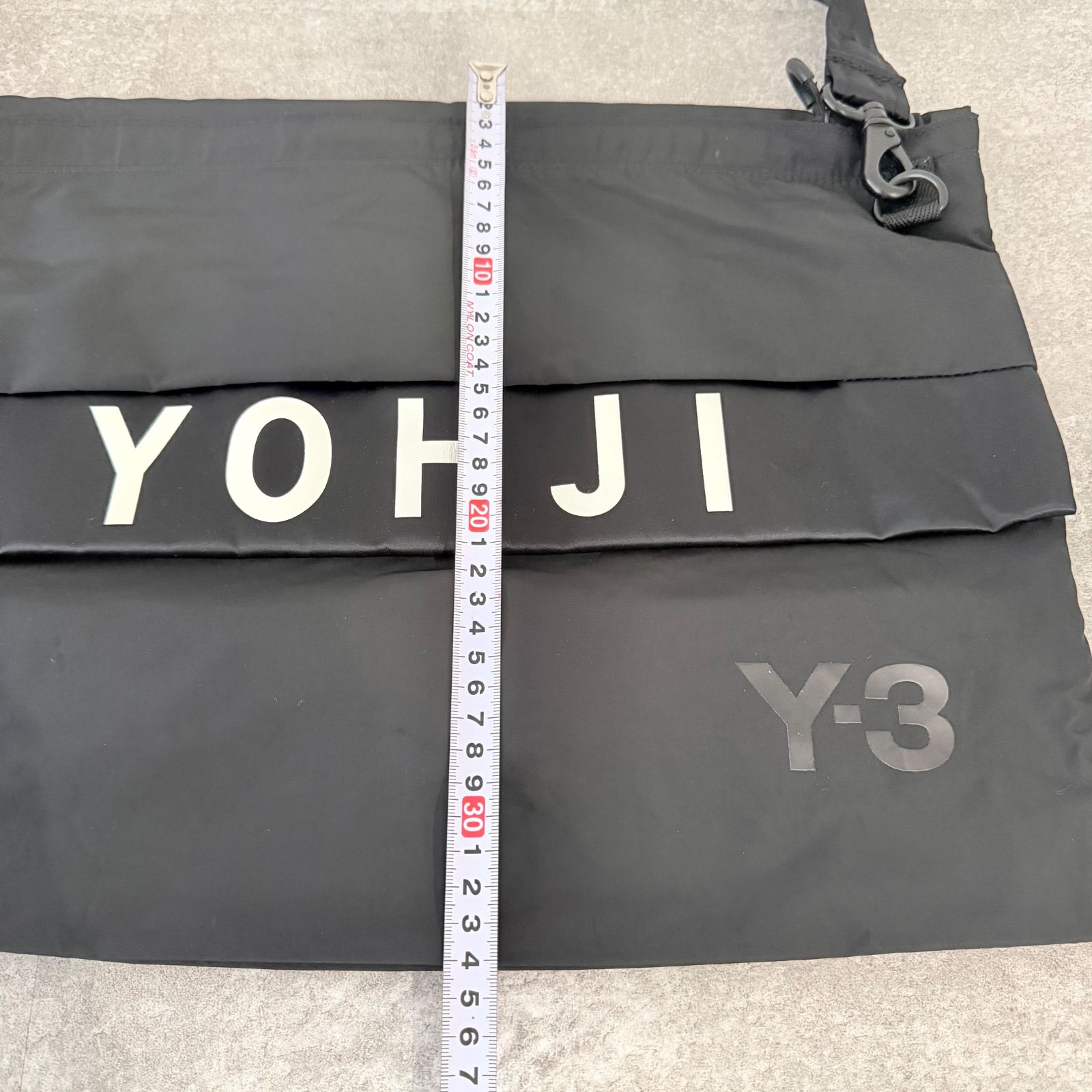 Y-3 パッカブル ショルダーバッグ 2WAY トート ロゴ プリント YOHJI