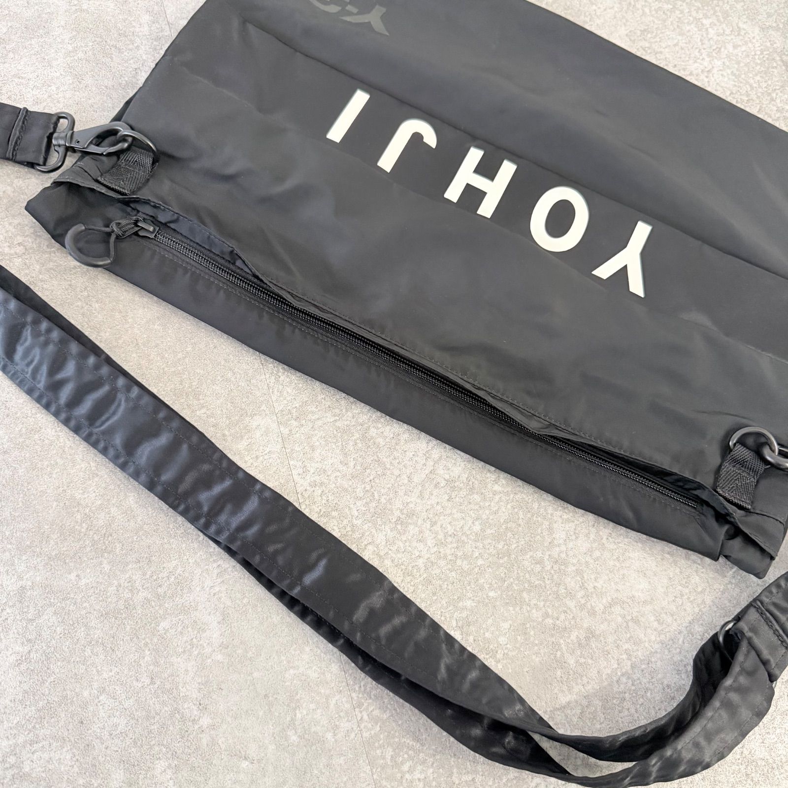 Y-3 パッカブル ショルダーバッグ 2WAY トート ロゴ プリント YOHJI