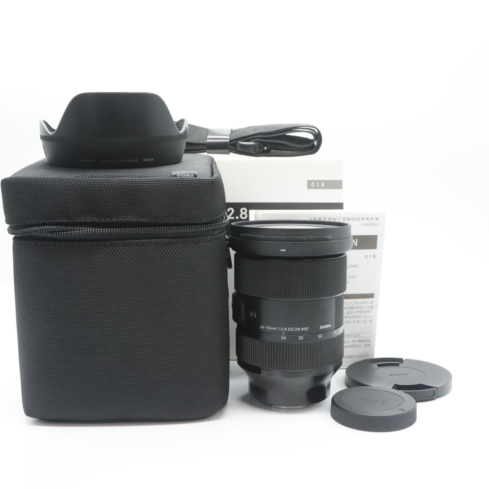 ■美品■ シグマ(Sigma) レンズ 24-70mm F2.8 DG DN Sony ソニー Eマウント ズーム 標準 フルサイズ ミラーレス用 Art