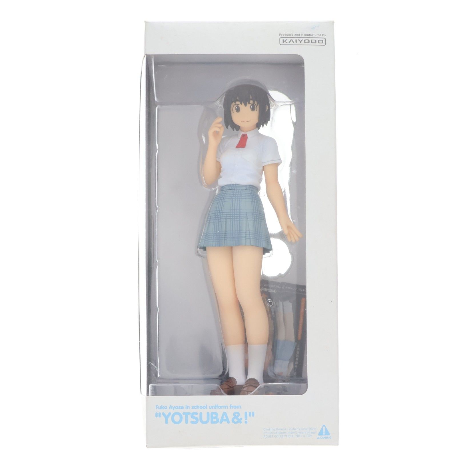 2点セット ノンスケール 綾瀬風香 制服ver セブンイレブンTシャツ よつばと 綾瀬風香(あやせふうか) 制服Ver. よつばと! 完成品 フィギュア 海洋堂