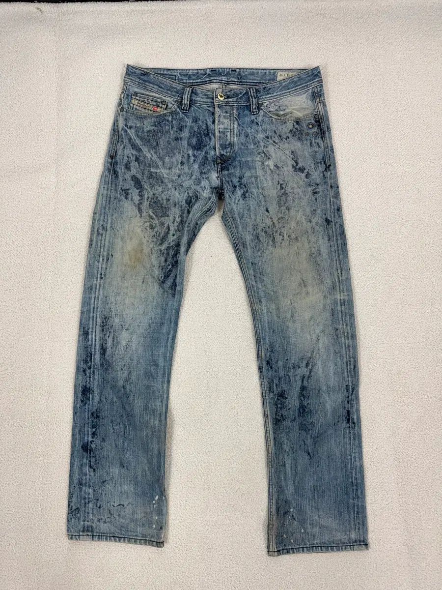 Made in Italy ディーゼル VIKER バイカースプラッター ウォッシュ デニムパンツ