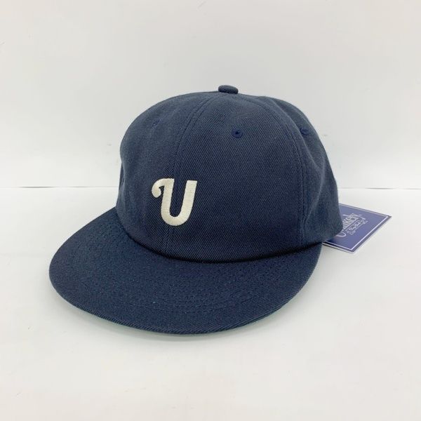 UNLIKELY アンライクリー チーム キャップ 帽子 ロゴ刺繍 TEAM CAP U25F-41-0004 新品同様 カジュアル メンズ ネイビー ボウシ DF20111■