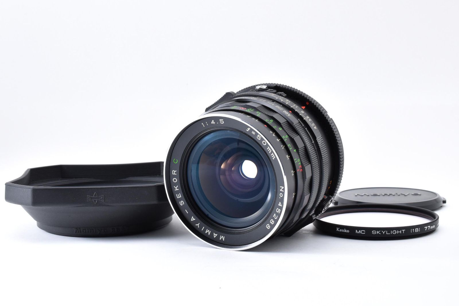 Mamiya Sekor C 50mm F4.5 RB67 中判 広角レンズ フード フィルター付 動作確認済み