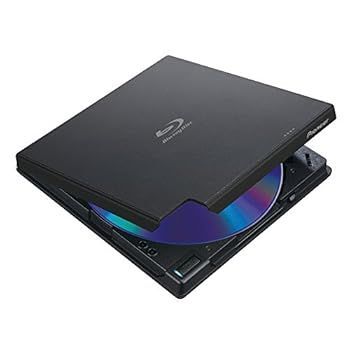 Pioneer Pioneer Ultra HD Blu-ray Playback Compatible USB 3.0 Clamshell Portable Blu-ray Drive with USB Type-C Converter Cable Black BDR-XD