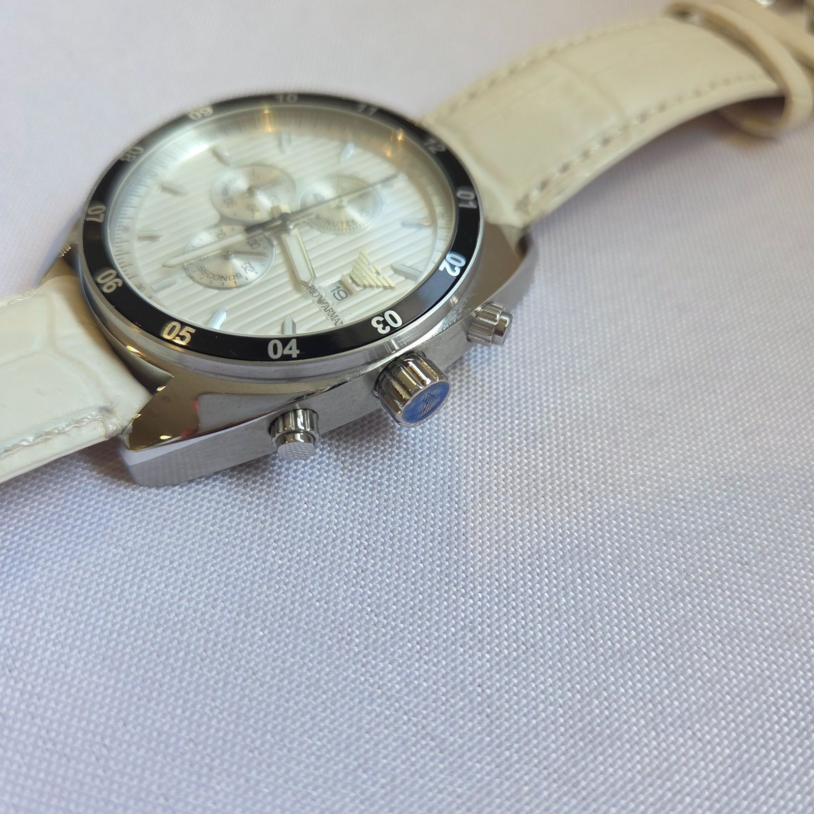 美品 付属品付 EMPORIO ARMANI エンポリオアルマーニ スモセコ 