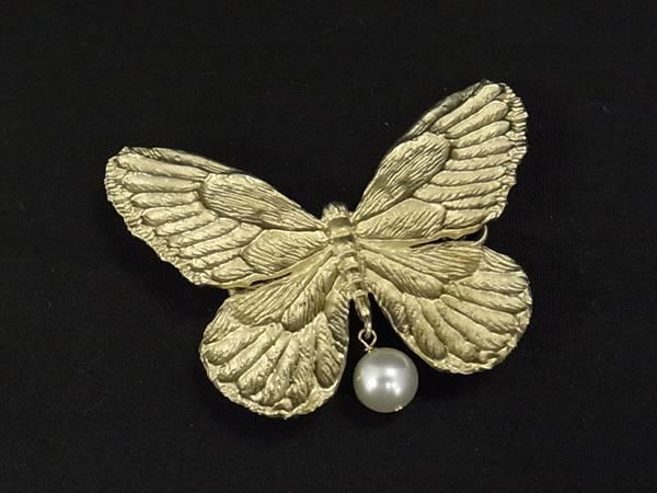 ■新品同様■ ChristianDior ディオール Metamorphose メタモルフォーゼ ピンブローチ ピンバッジ アクセサリー ゴールド系 HC2018