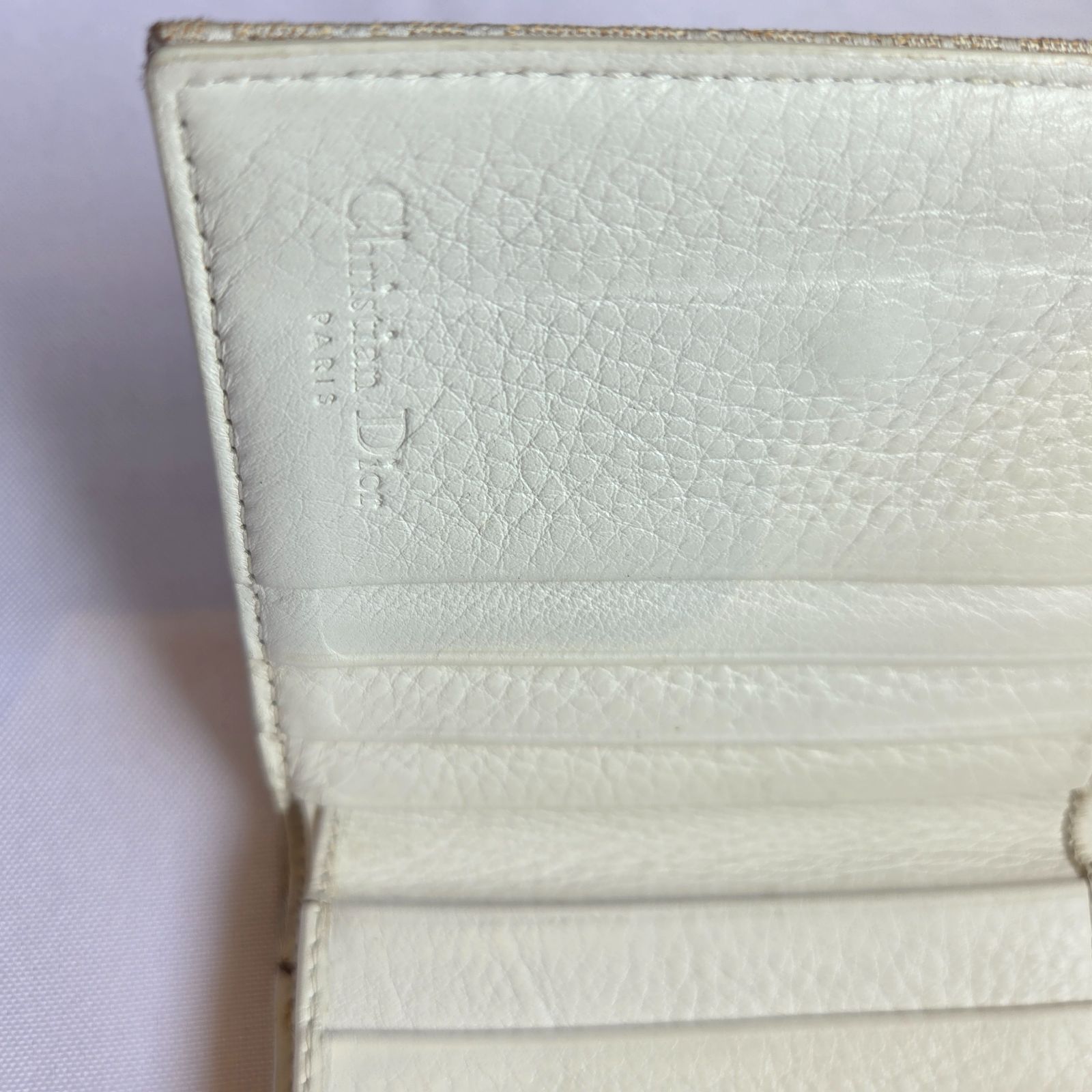 Dior 二つ折り財布 キャンバス ロゴ Christian Dior クリスチャン