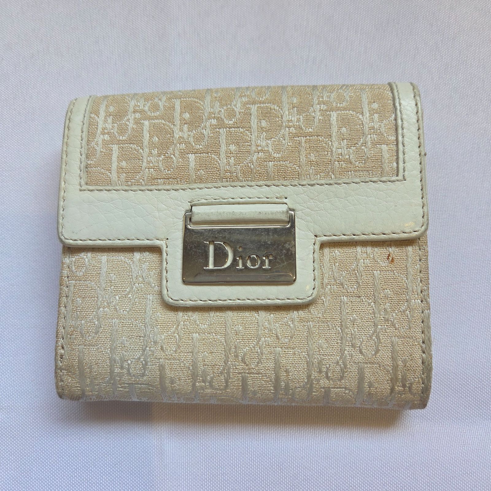 Dior 二つ折り財布 キャンバス ロゴ Dior 二つ折り財布 キャンバス ロゴ Christian Dior クリスチャン
