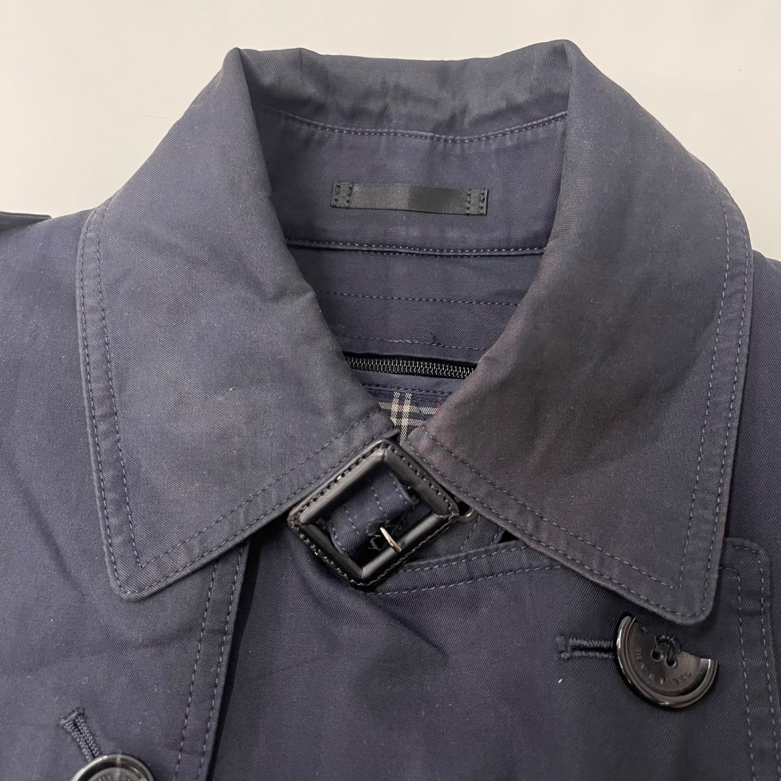 BURBERRY BLACK LABEL トレンチコート ネイビー - メルカリ