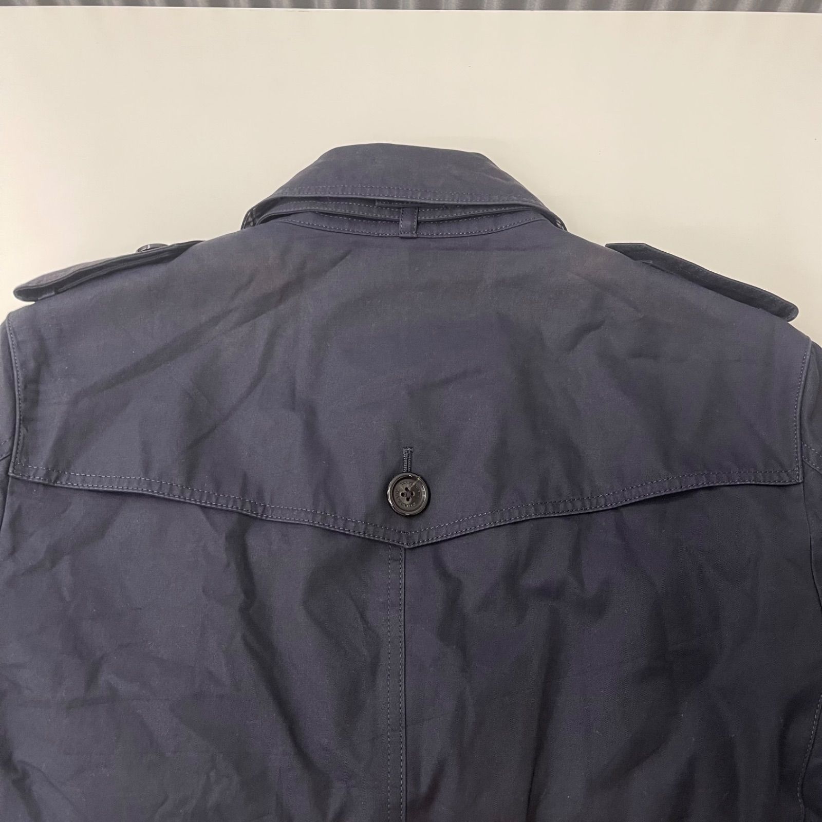BURBERRY BLACK LABEL トレンチコート ネイビー - メルカリ
