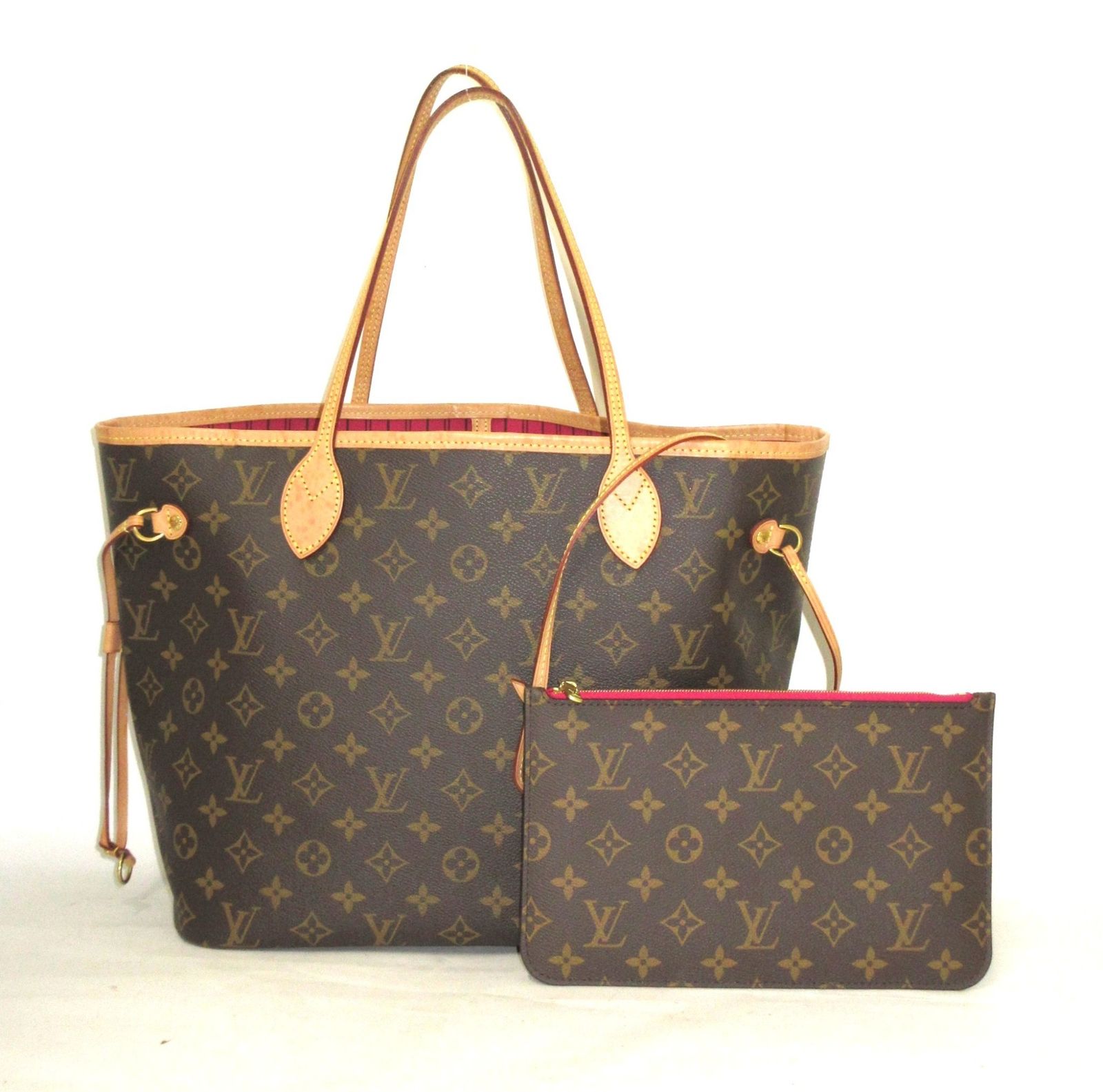 LOUIS VUITTON/ルイ ヴィトン モノグラム ネヴァーフルMM M41178 取り外し可能ポーチ付き トートバッグ 【中古】