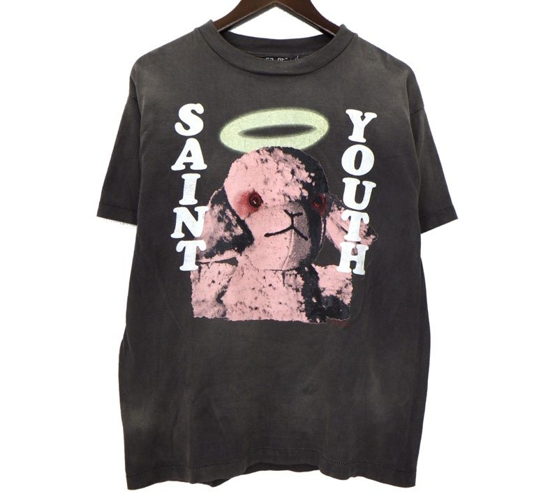 セントマイケル SAINT MICHAEL 21AW 【 PINKSHEEP SM A21 0000 011 】 ロゴ プリント 半袖 Tシャツ　h8888